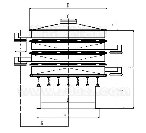 旋振筛示意图